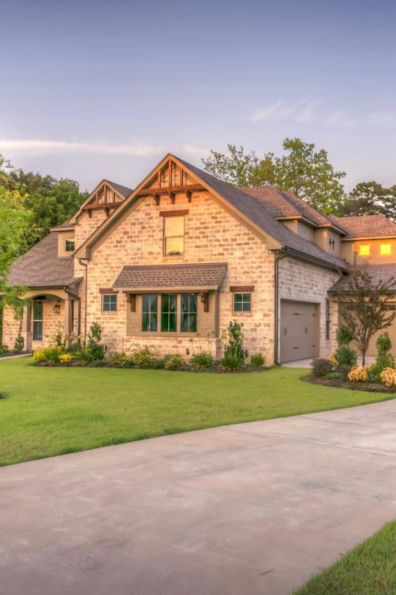 beige bungalow house