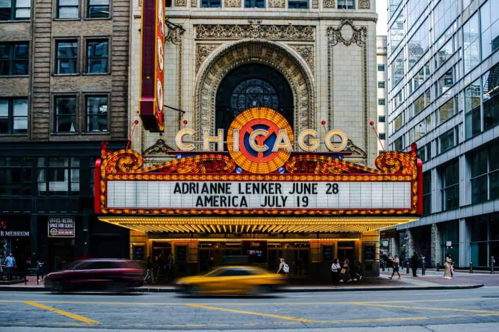 Broadway theater marquee