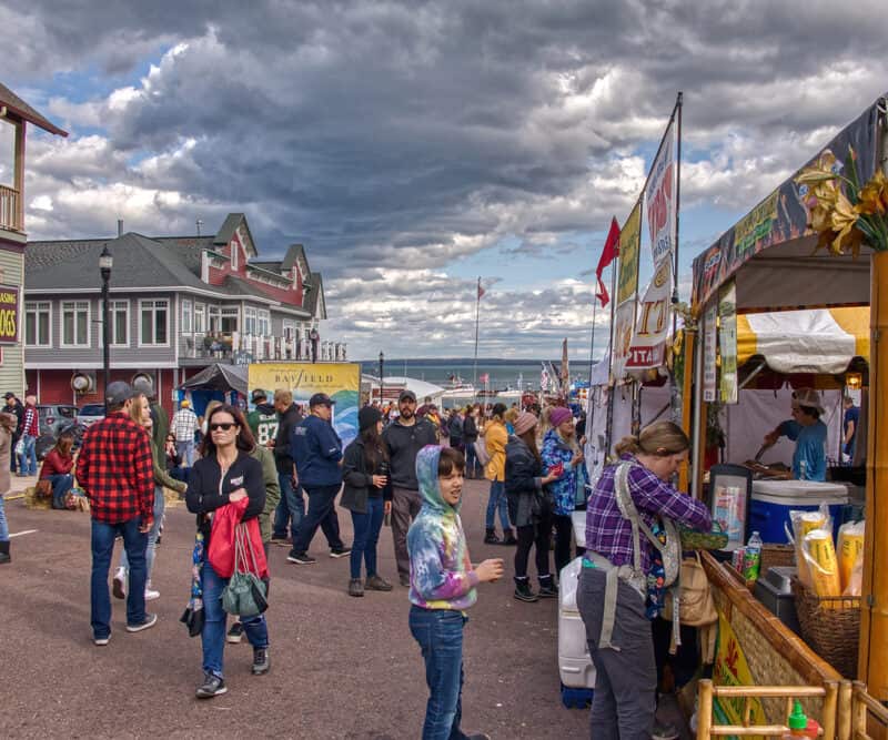 Bayfield, Wisconsin, USA 10-14-19 People enjoy the Annual Applefest