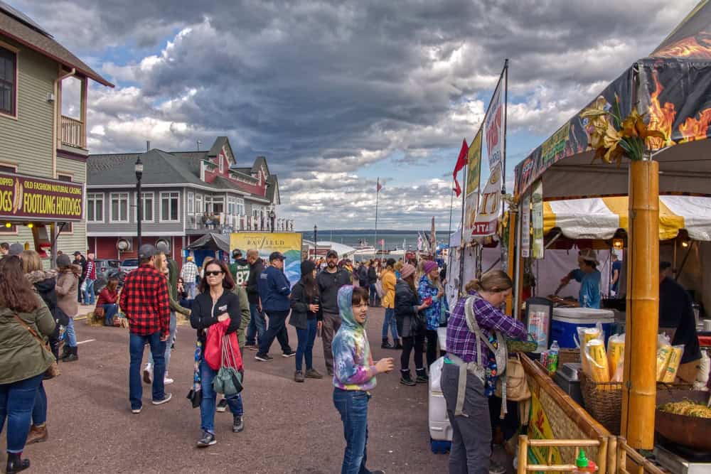 Bayfield, Wisconsin, USA 10-14-19
People enjoy the Annual Applefest