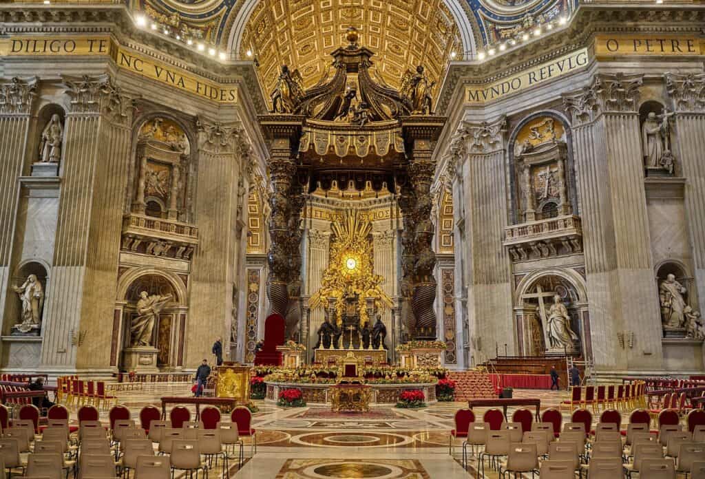 Vatican Grottoes papal tombs St. Peter’s Basilica