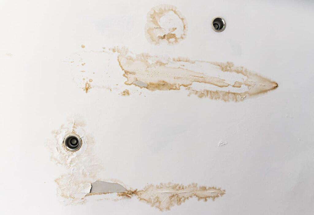 Evidence of Water Damage Near Electrical Systems