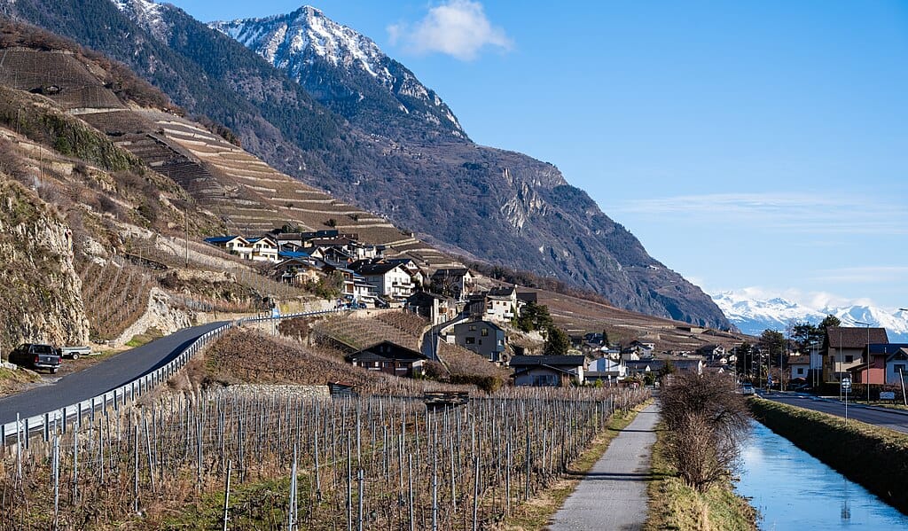 Idyllic-torres-del-paine-vineyard-and-mountains, mountains-and-vineyard-in-tuscany, stunning-mountain-and-vineyard landscape with quaint village, perfect for travel and nature photography, located in Tuscany with snow-capped peaks and terraced vineyards for scenic exploration, ideal for those seeking serene mountain views and vineyard tours.