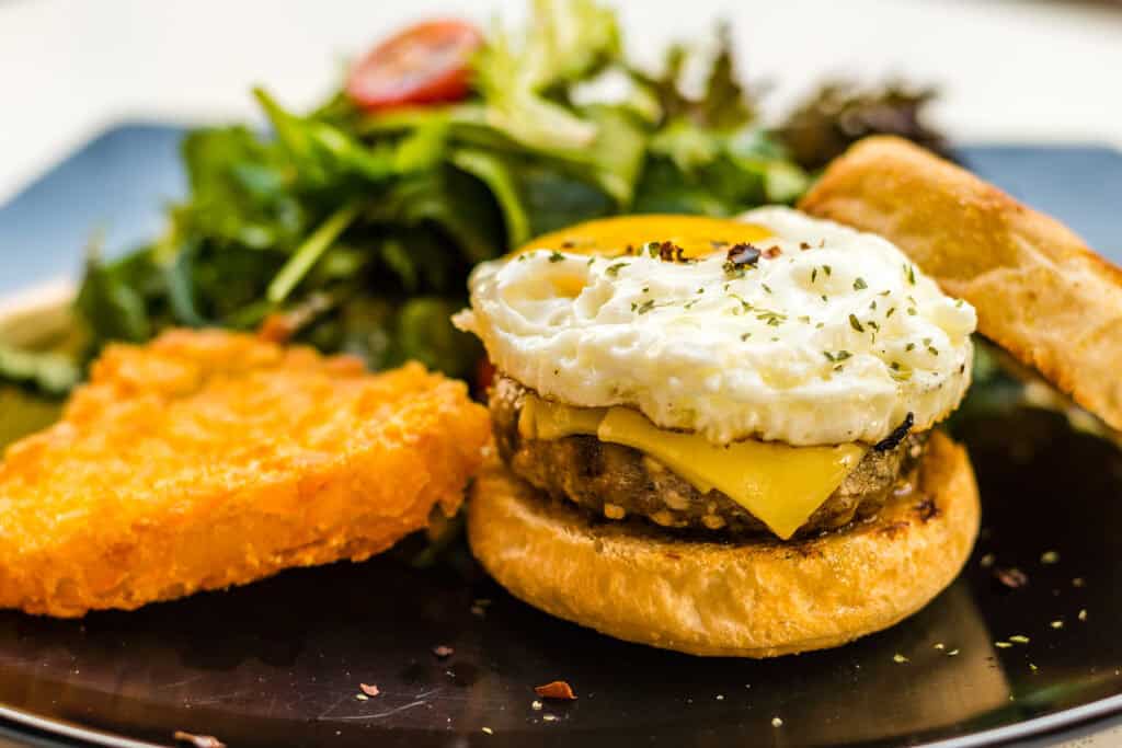 sausage egg hash brown muffin