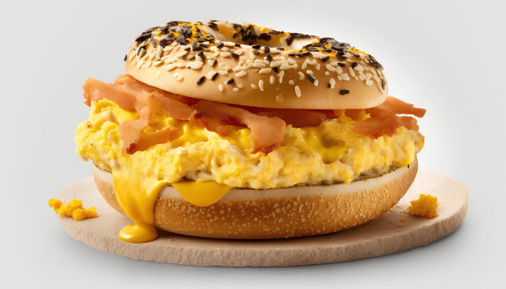 salmon egg everything bagel