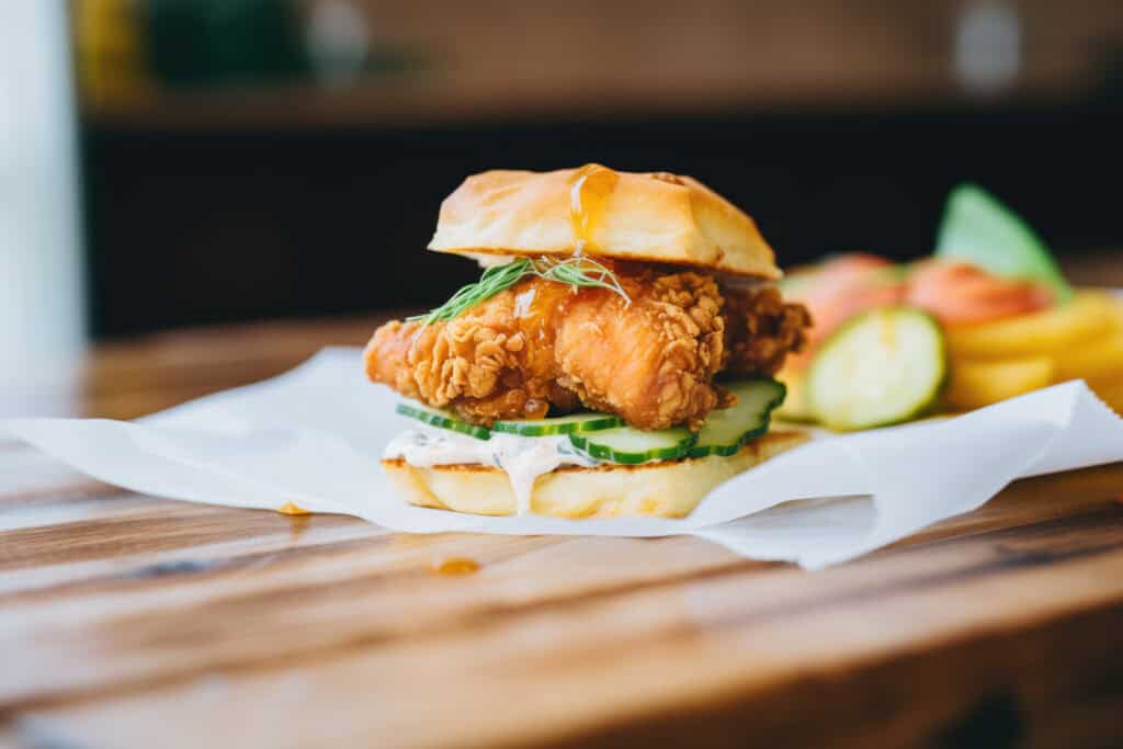 Southern biscuit sandwich