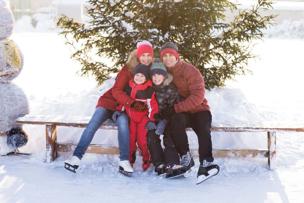 “family holiday travel winter USA”