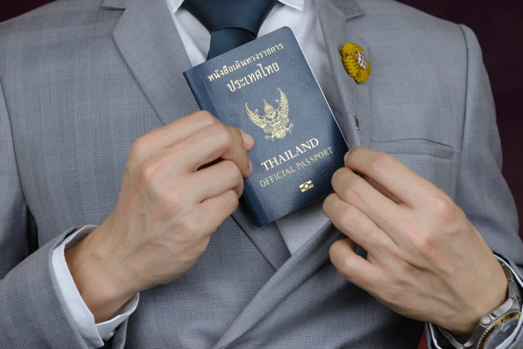 traveler securing passport