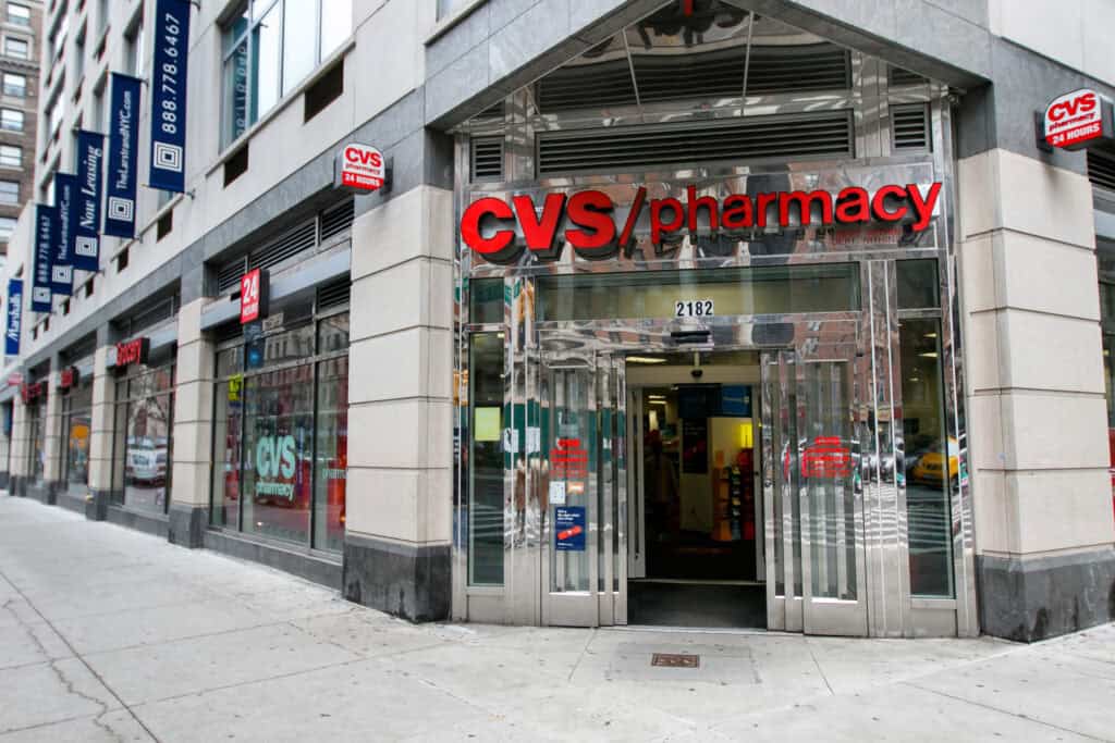 CVS store closure sign