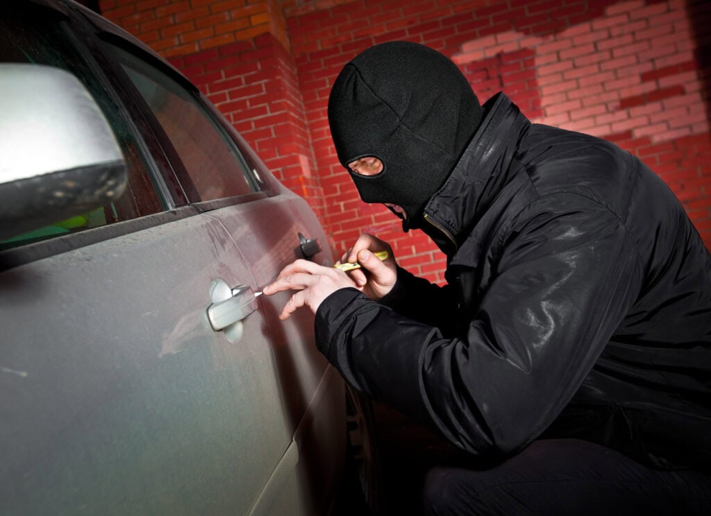 robber and the thief hijacks the car