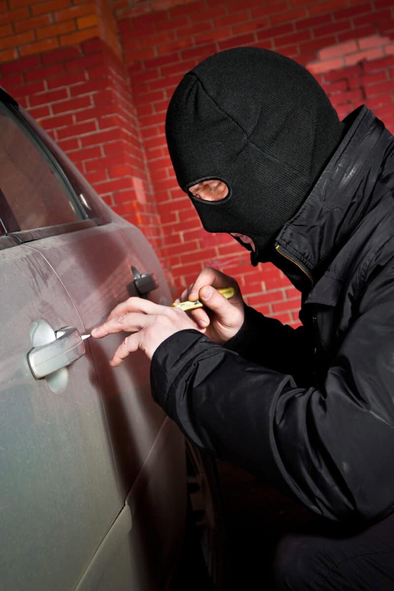 robber and the thief hijacks the car