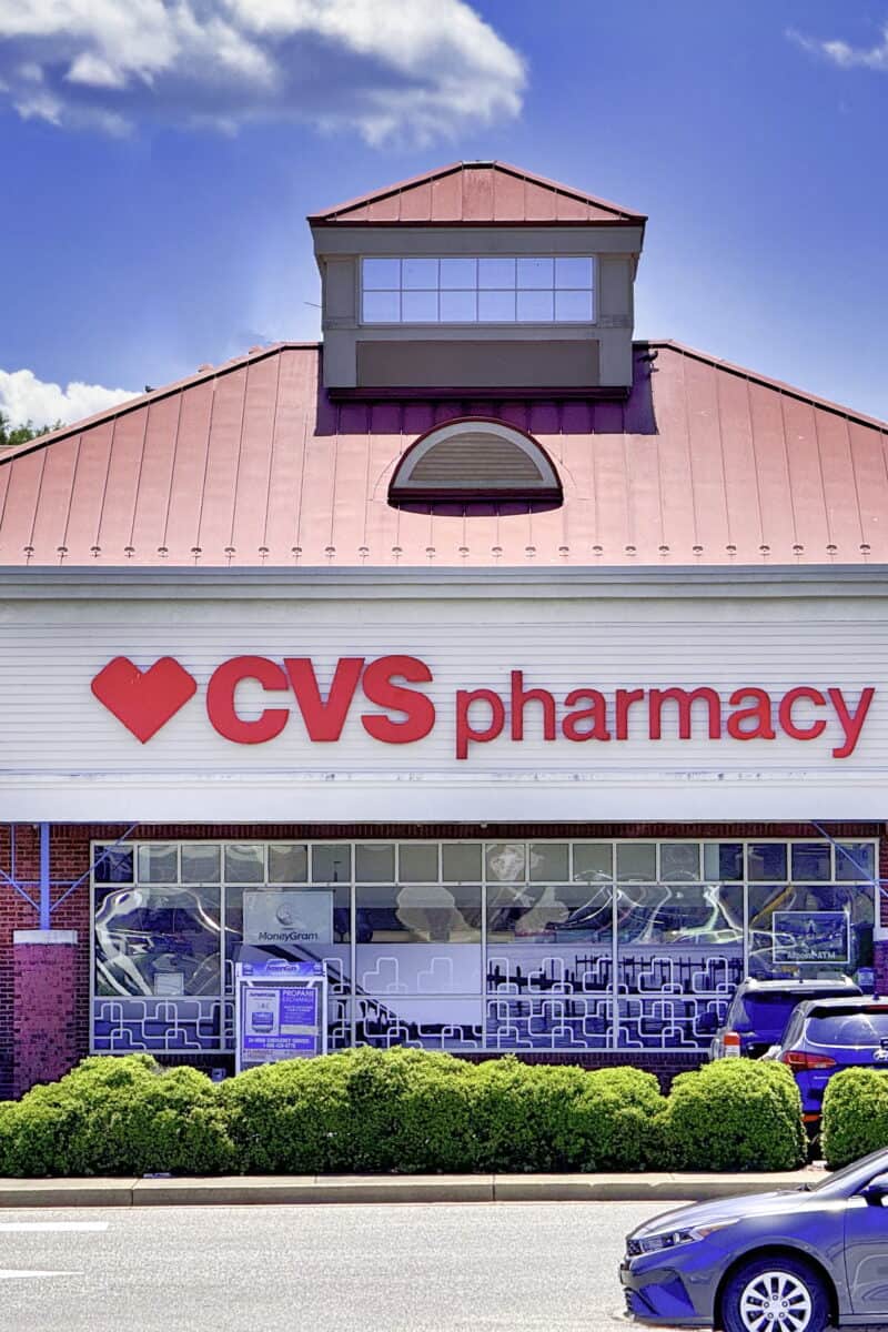 CVS store closure sign