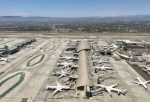 airport hub aerial view connections