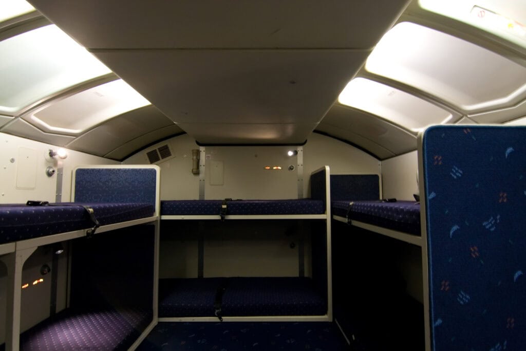 airplane crew rest compartment