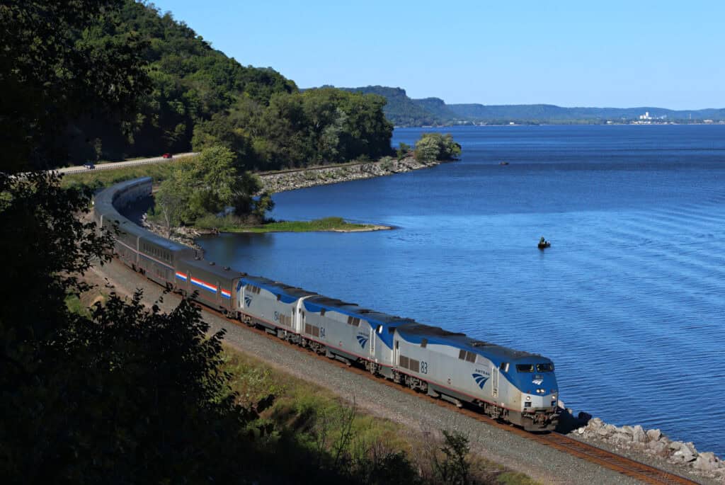 “California Zephyr train Rockies canyon