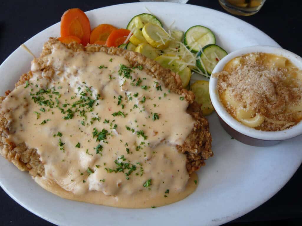 Chicken Fried Steak With White Gravy
