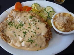 Chicken Fried Steak With White Gravy