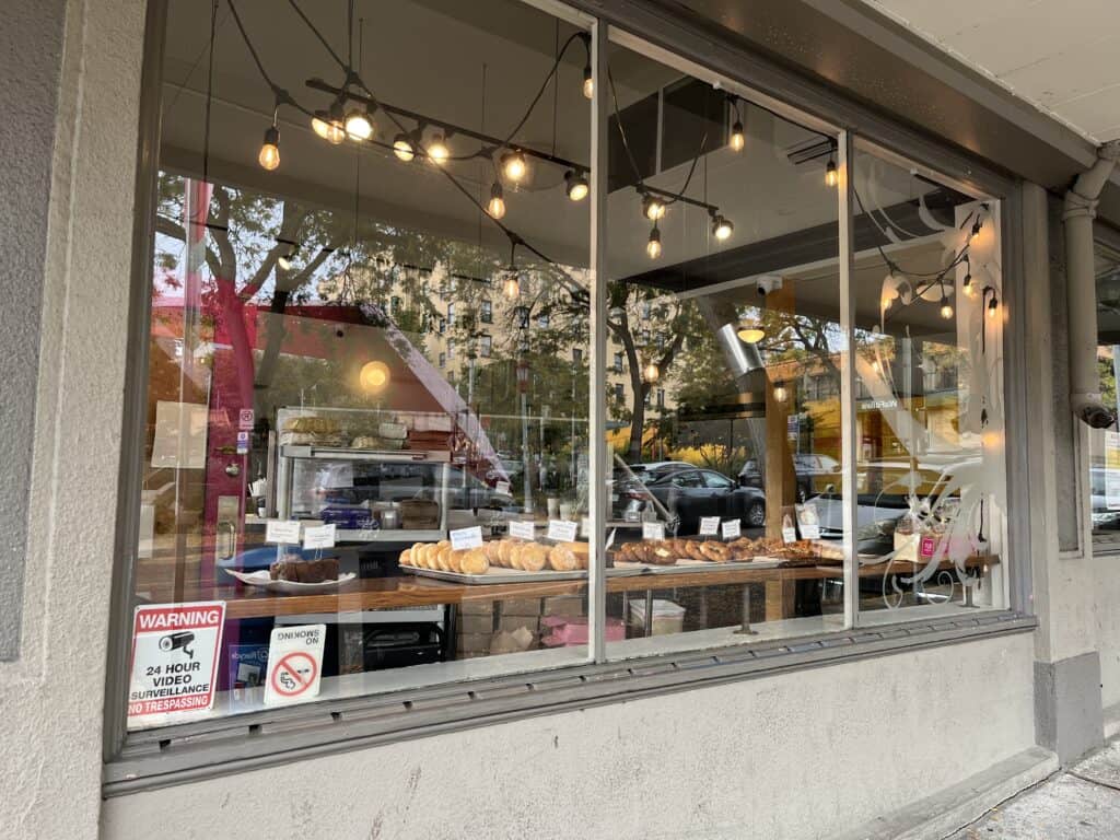Pacific Northwest coastal bakery counter