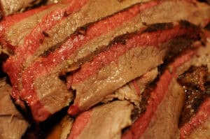 Texas barbecue brisket smoke pit line