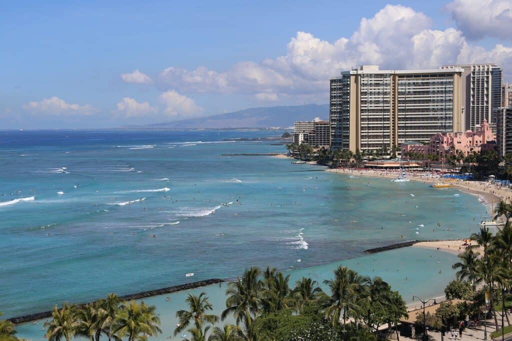 Waikiki’s Gray Beach, Hawaii