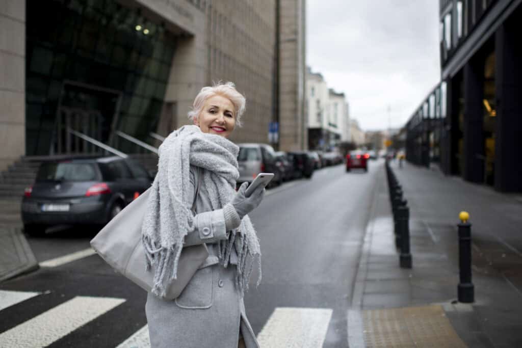 wool coat women 50 winter street style