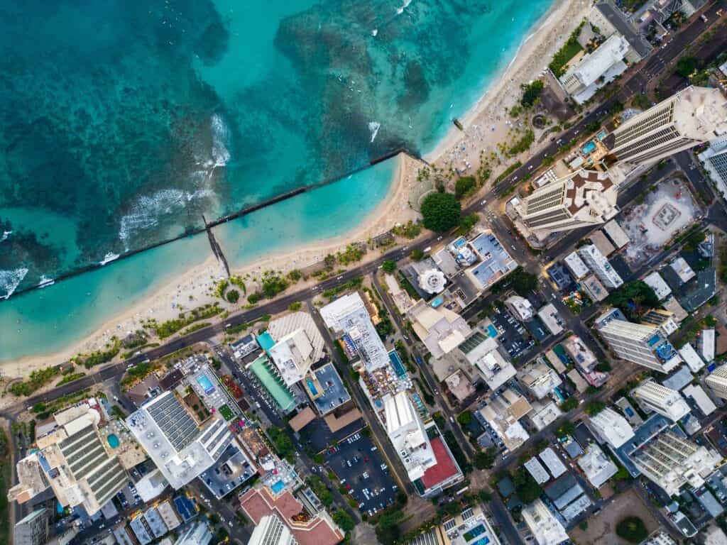 Waikiki’s Gray Beach, Hawaii
