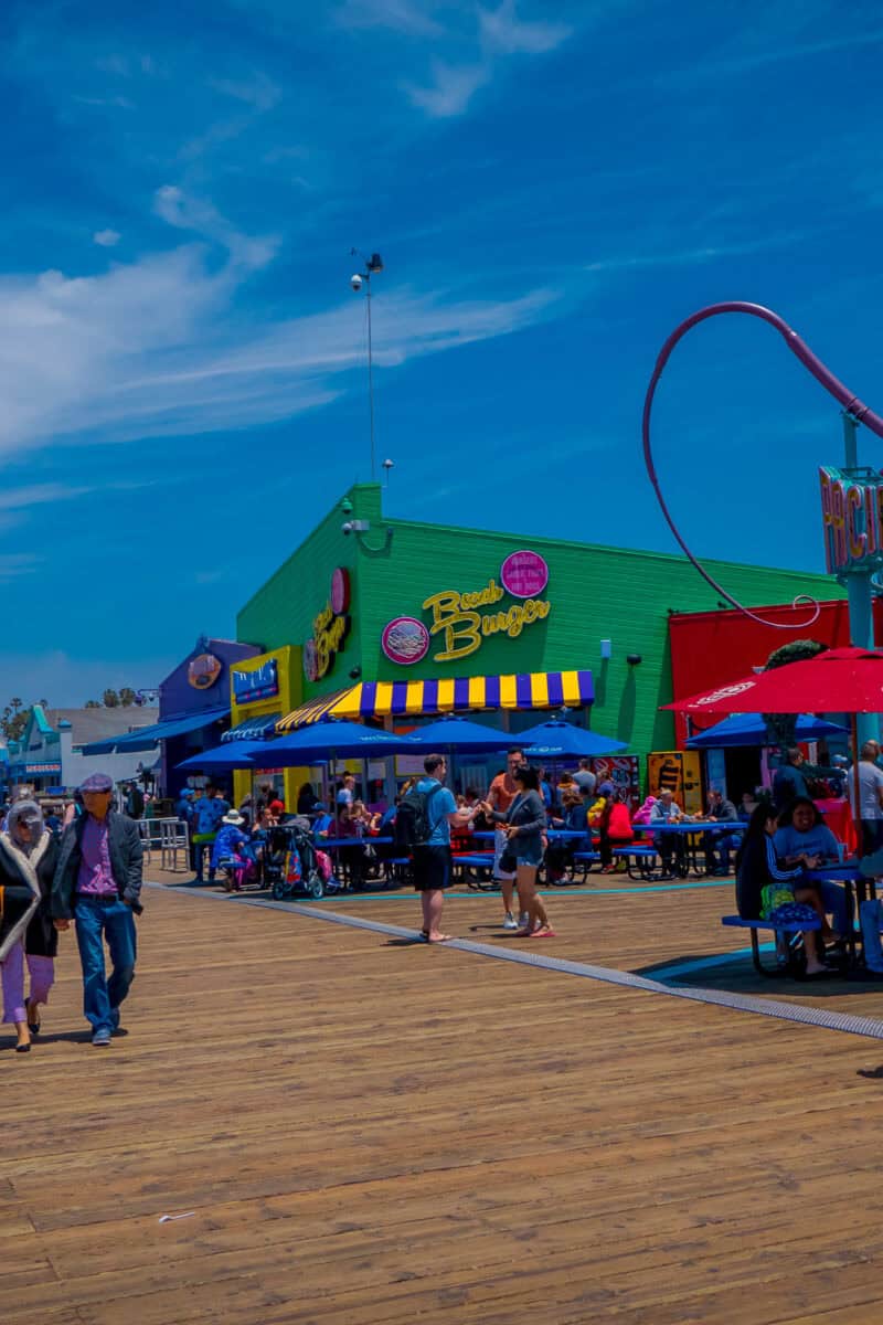 Faded Seaside Boardwalk Park