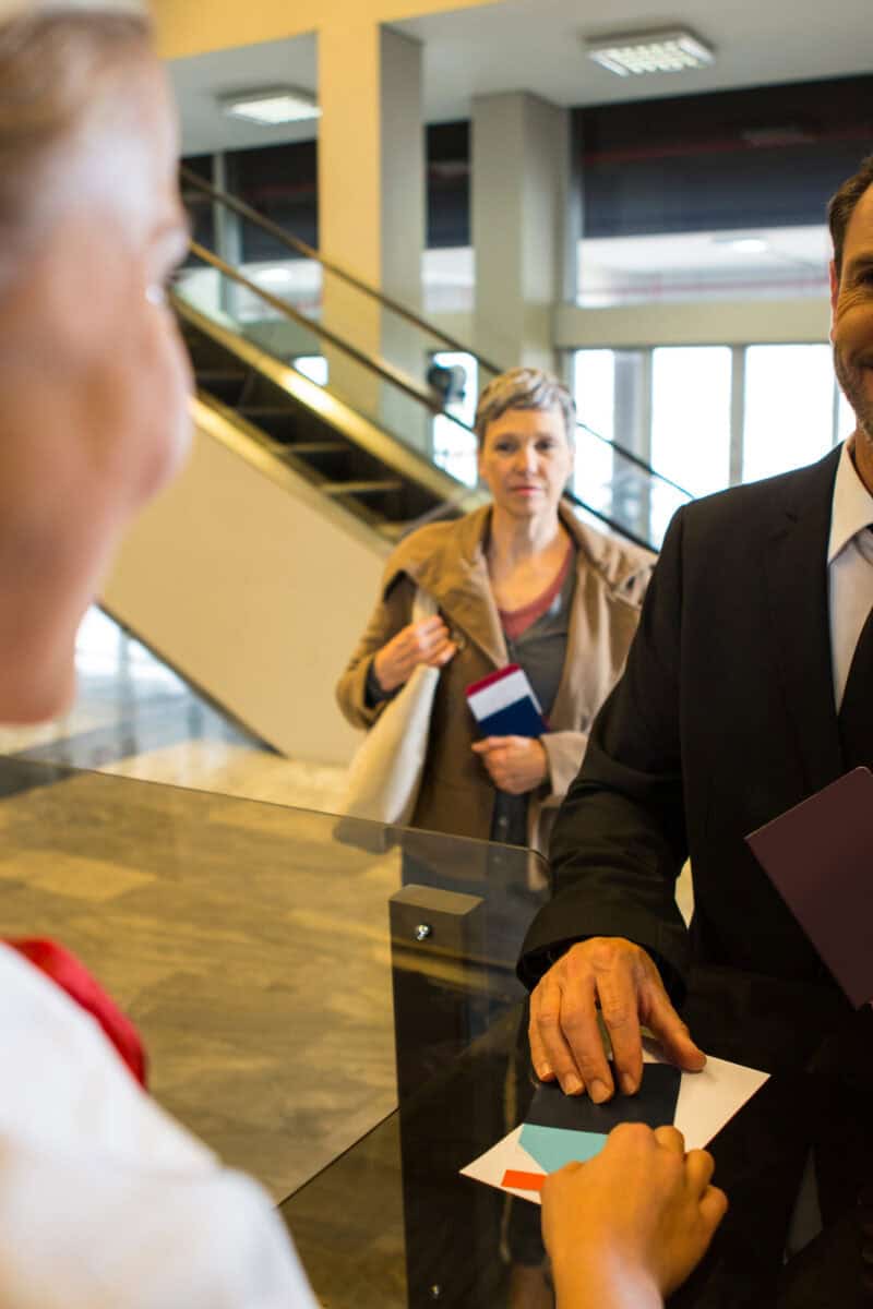 airport immigration officer asking questions