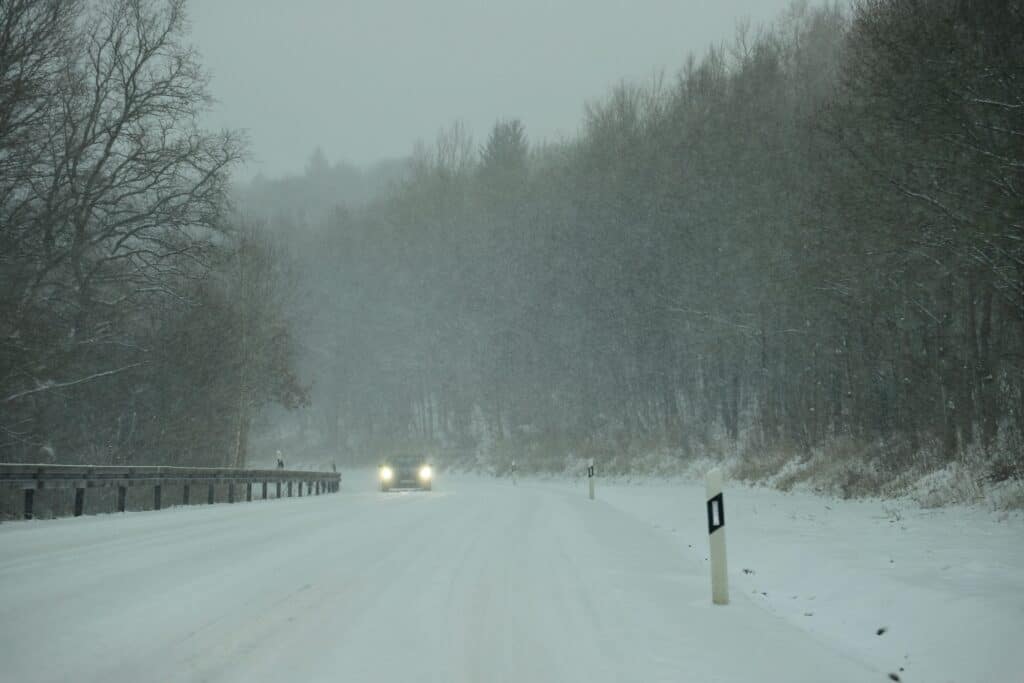 Improper Use of Headlights in Fog or Snow