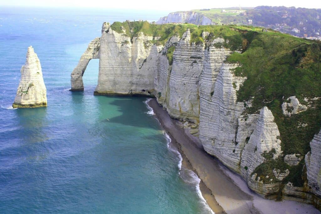 Étretat Clifftops in Normandy, France