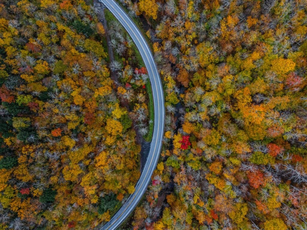 new england fall foliage drive