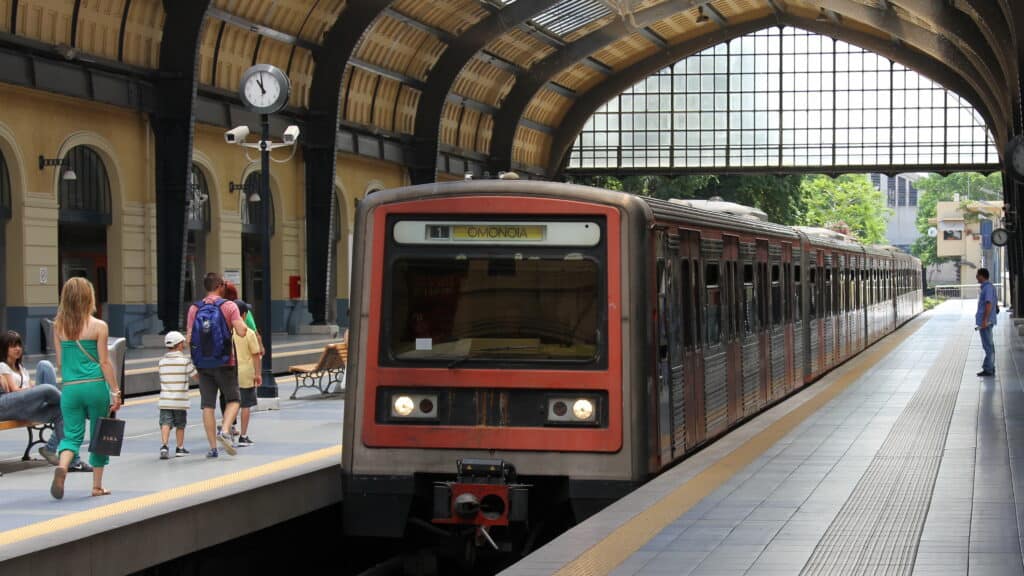 Athens, Metro Cars And Central Squares