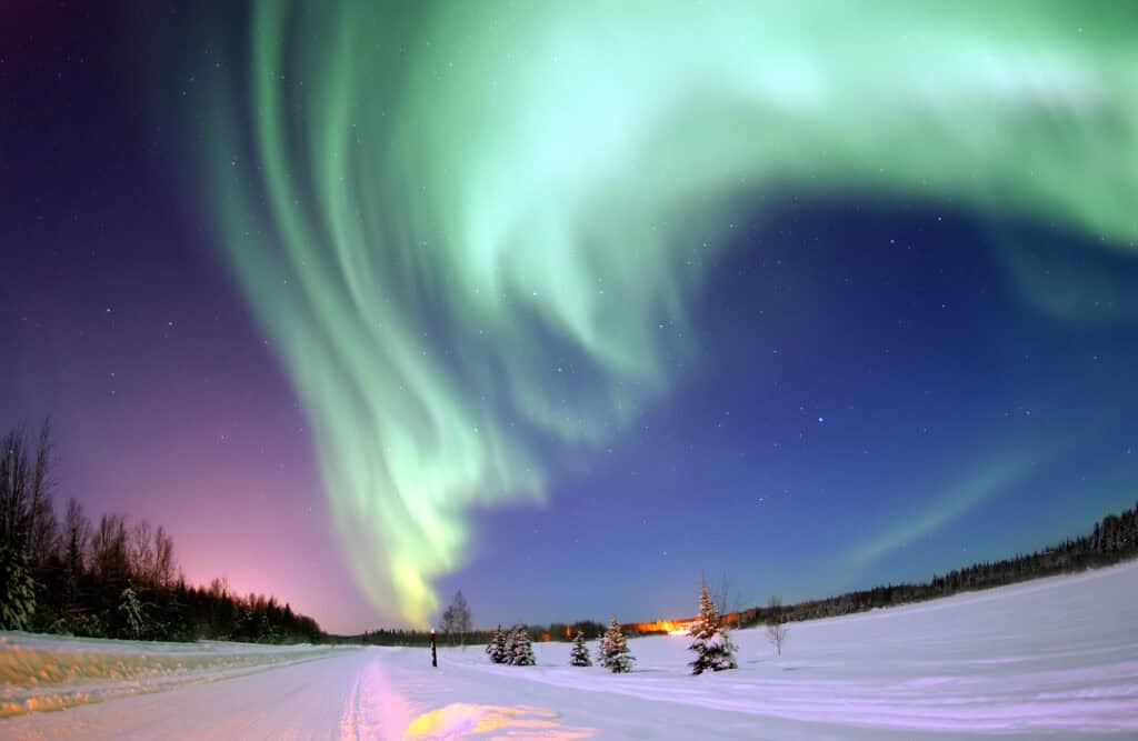 northern lights Alaska autumn