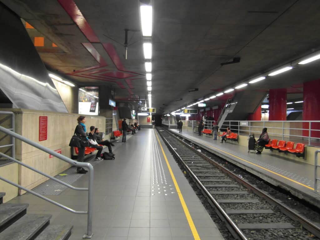 Brussels, Gare Du Midi And International Train Platforms