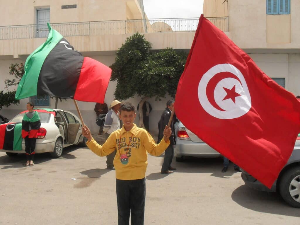 Tunisia,Libya Border Crossings