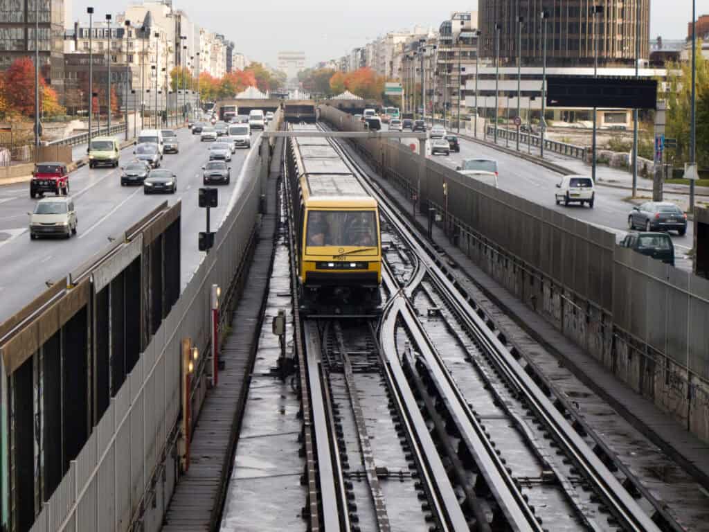 Paris, Metro And RER Platforms Near Major Sights