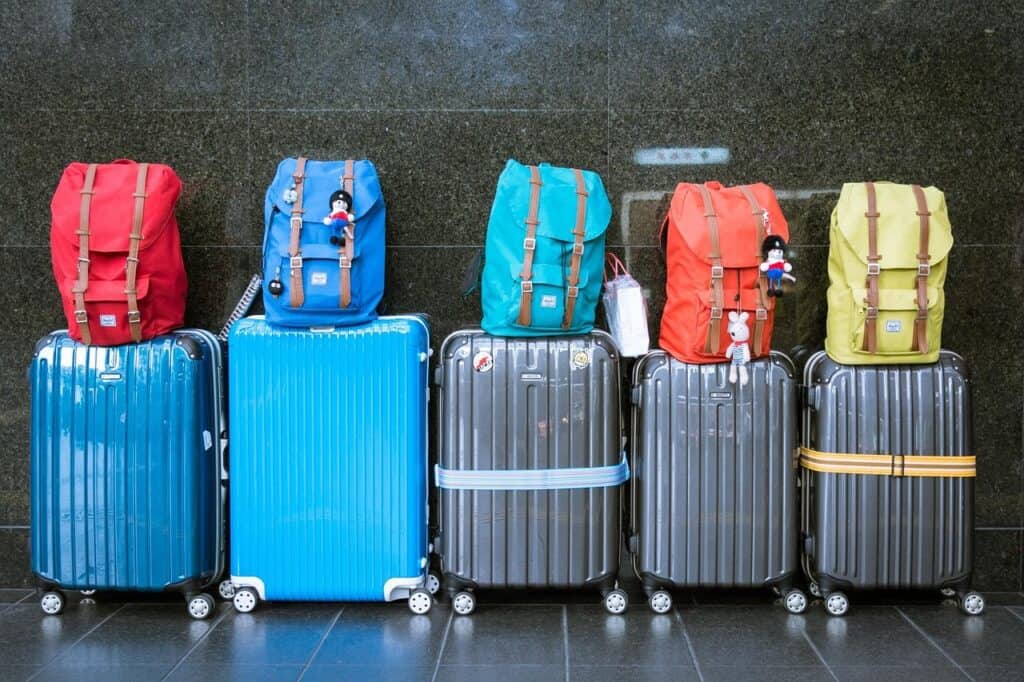 Airport Hotels With Parking Lots Full Of Luggage