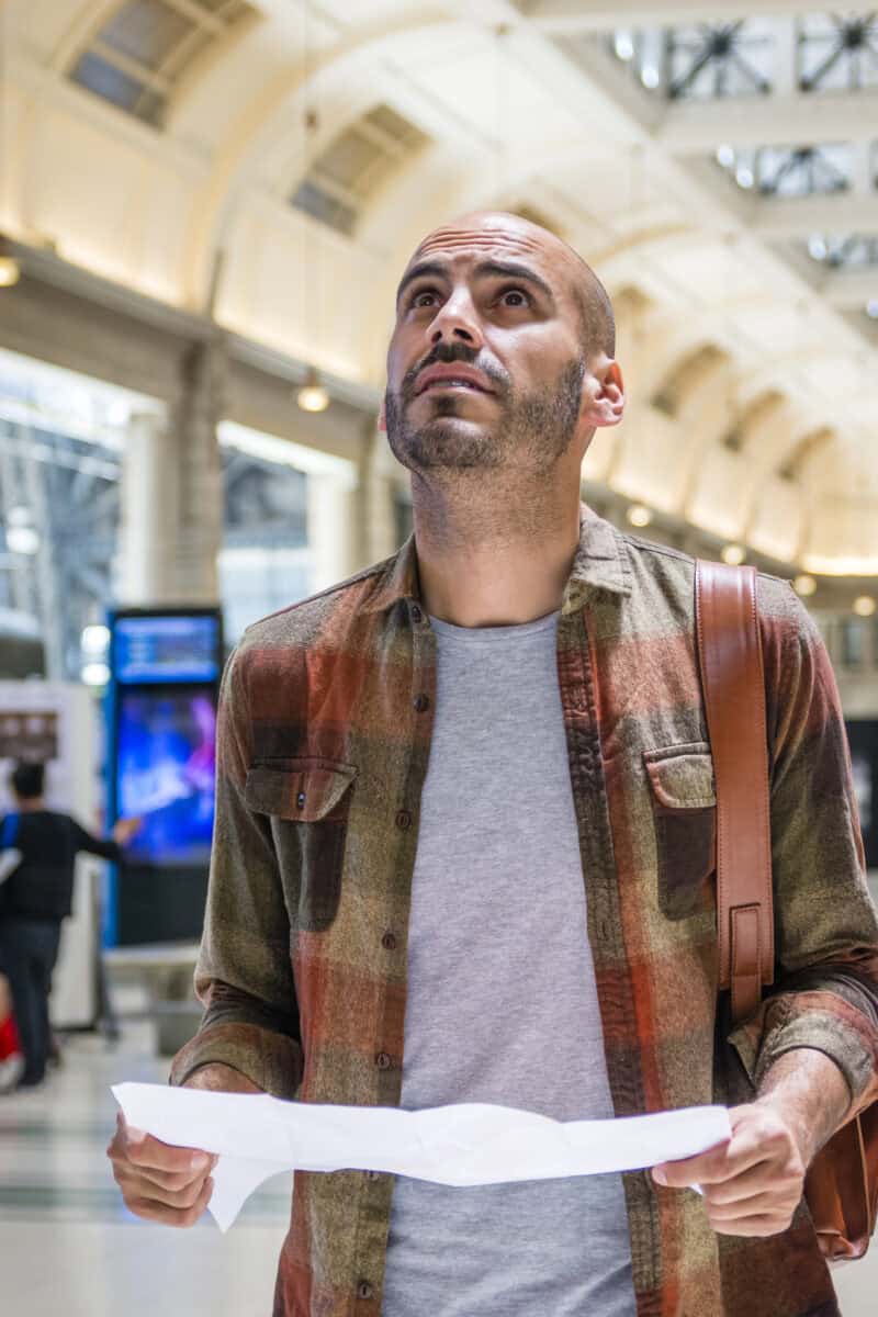 tourist observing local customs abroad