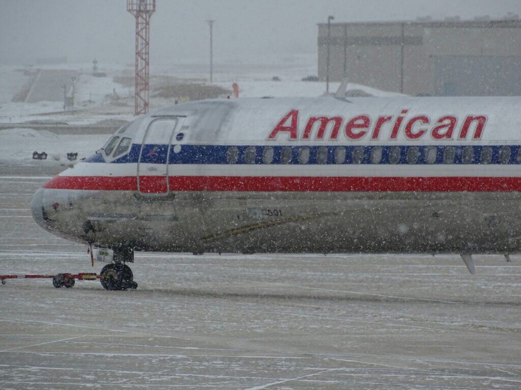 flight cancellations board winter storm