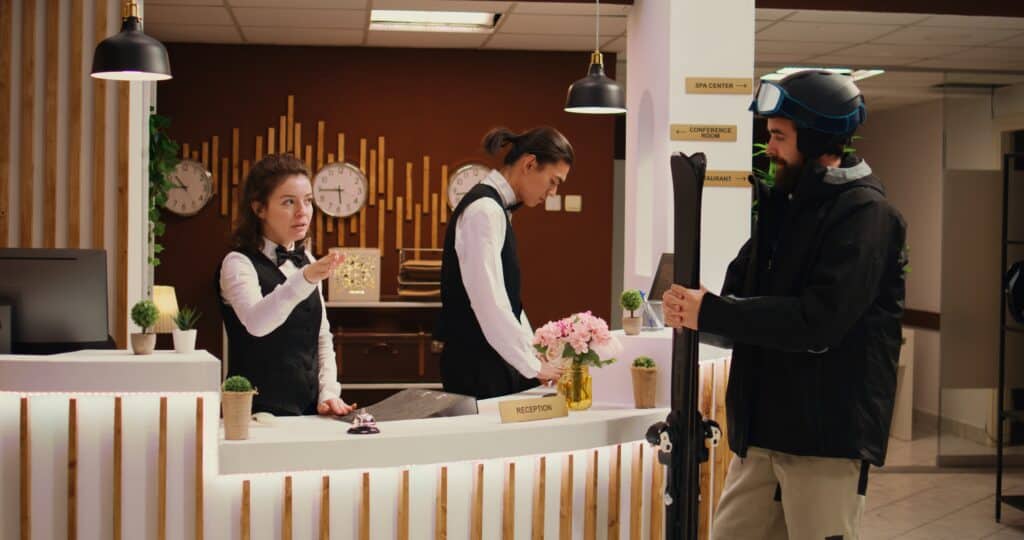 concierge desk hotel lobby