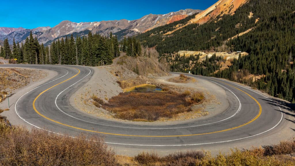 Million Dollar Highway no guardrails