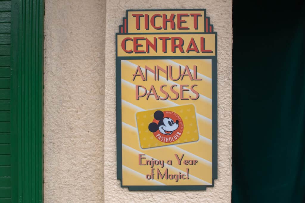 Disney World ticket booth