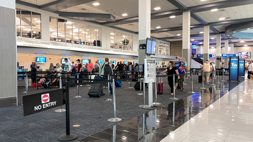 quiet international terminal USA