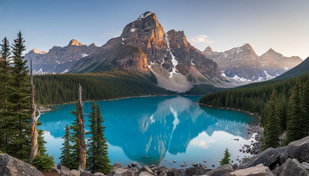 Turquoise Water At Moraine Lake, Alberta