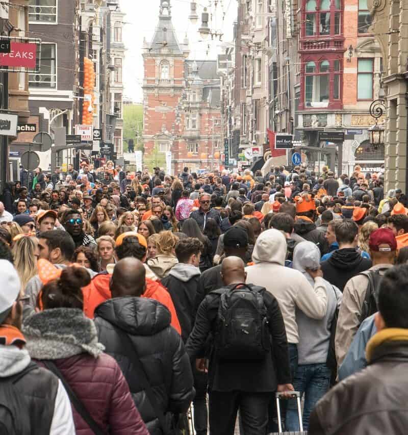 Amsterdam bike street daily life