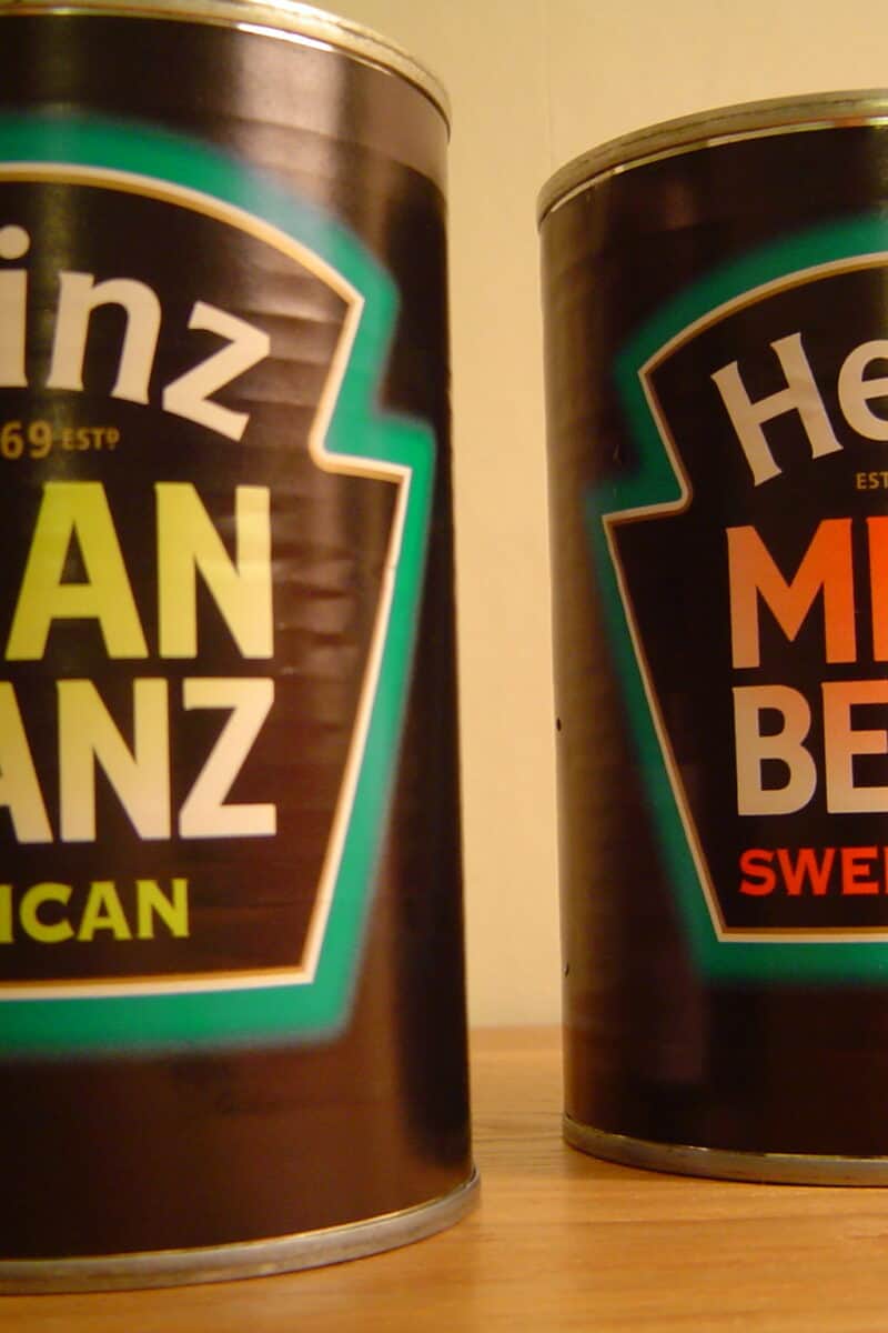 baked beans canned product shelf