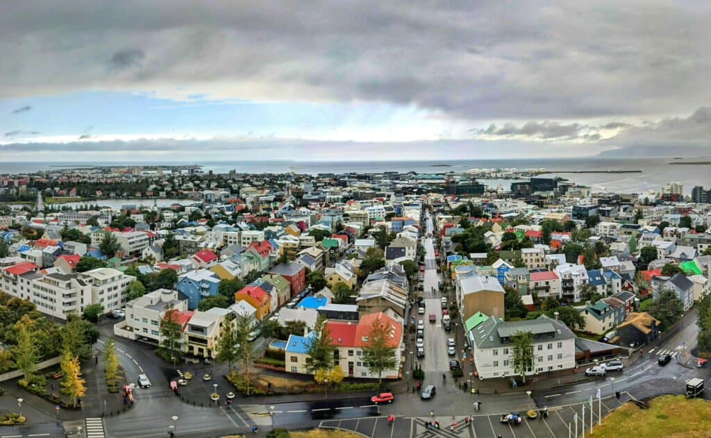 Iceland town everyday life