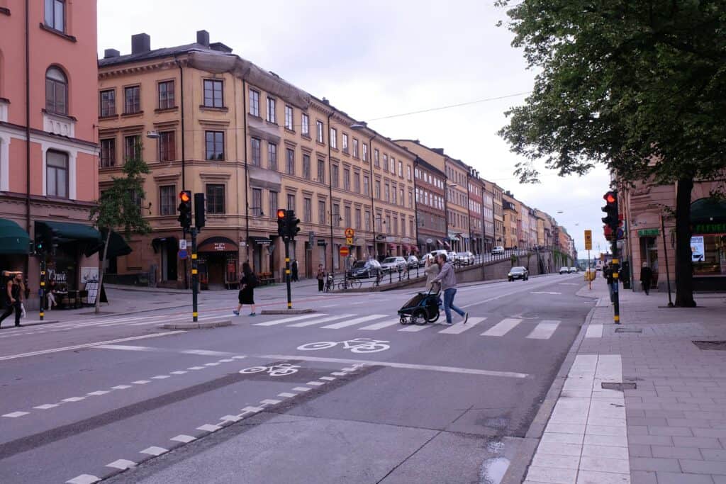 Stockholm neighborhood street calm