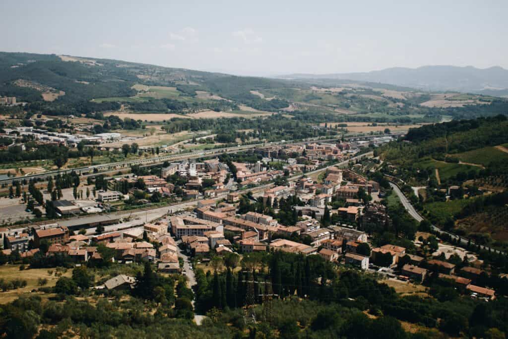 Orvieto cliff town view