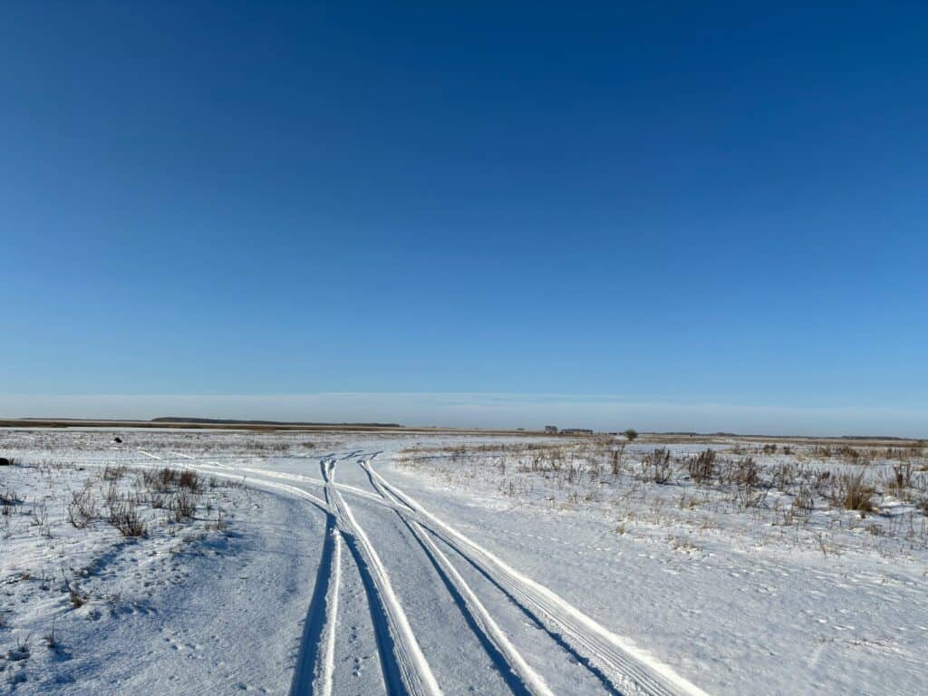 Kazakhstan winter steppe wind